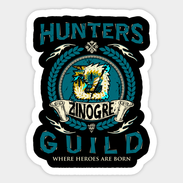 ZINOGRE - HUNTERS GUILD Sticker by Exion Crew